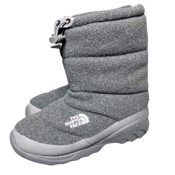 North Face Womens Heat Seeker 200 Fleece Low Rise Winter Weatherproof Gray Boots - Picture 1 of 16